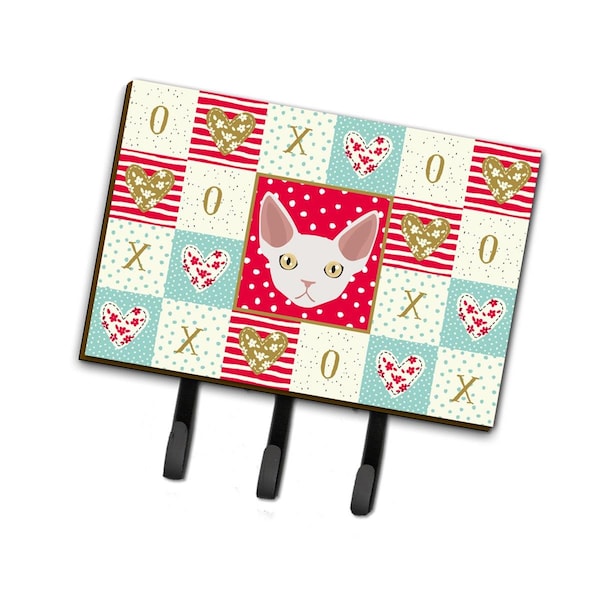 Carolines Treasures 6 x 2 x 9 in. Devon Rex Cat Love Leash or Key Holder CK5110TH68 - main